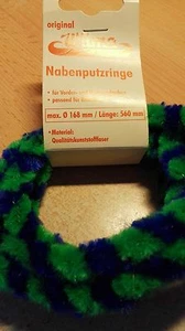 2 x Nabenputzringe WÜMA grün/blau  für Radnabe 168mm, 2x560mm kreidler Zündapp - Bild 1 von 1