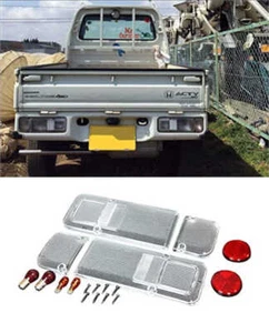For Honda Acty HA3 to HA7 Clear Tail Light Lens Set Fedex DHL From Japan - Picture 1 of 4