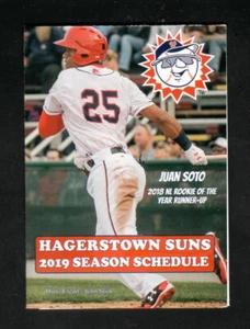 Hagerstown Suns Juan Soto 2019 programma tascabile città centrale liquori nazionali - Foto 1 di 2
