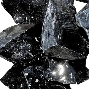 Raw Black Obsidian Crystal Healing Properties Negativity Absorption Energy - Foto 1 di 4