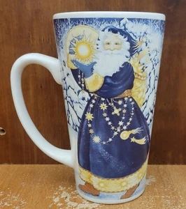 Certified International STARLIGHT SANTA NIGHTTIME Latte Mug, 16 oz / 5 7/8", EUC - Picture 1 of 9