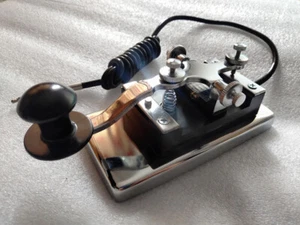 New K4 Key Short Wave Radio Morse Key CW Telegraph Hand Key Ham Radio 3.5mm Plug - Zdjęcie 1 z 9