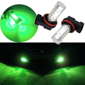 2pcs Brilliant Green H11 H8 LED Fog Light Bulb Car Truck Fog Lamp Conversion Kit - Picture 1 of 10