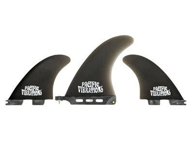 Pacific Vibrations 2+1 Longboard surfboard Fins 6” Center 4.6"Side Fcs2 FCSII