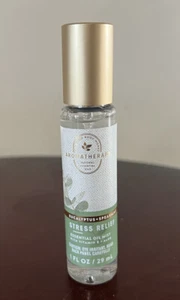NWT! 🌹BATH & BODY WORKS AROMATHERAPY ESSENTIAL OIL SPRAY MIST*STRESS RELIEF* - Picture 1 of 3