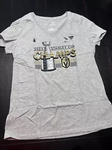 XL - Women's Fanatics Gray Vegas Golden Knights 2023 Stanley Cup Champions - Picture 1 of 6