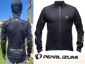 PEARL IZUMI wxb elite barrier cycling rain jacket waterproof breathable hood SM