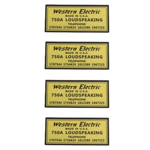 WESTERN ELECTRIC 750A ALTAVOZ Logo Insignia Impermeable PEGATINA CALCOMANÍA 51mmX23mm - Imagen 1 de 9