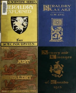 Heraldry Family Crests Emblems & Shields Genealogy - 161 Old Rare Books on DVD - Picture 1 of 12