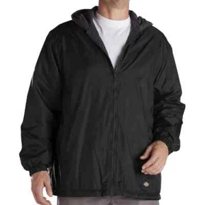 Dickies Fleece Lined Nylon Hooded Windbreaker Men's Zip Up Jacket Style # 33237 - Picture 1 of 6