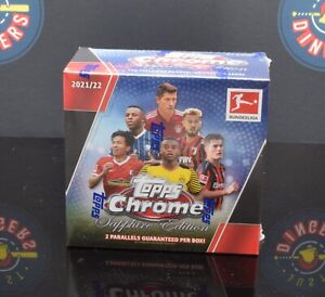 2021-22 Topps Chrome Bundesliga Chrome Sapphire Soccer Hobby Box BRAND NEW