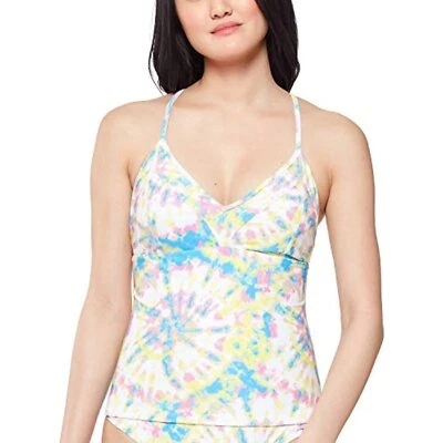 Traje de baño Tankini Jessica Simpson Tie Dye $68 SOLO amarillo talla XL Foto 1 de 3