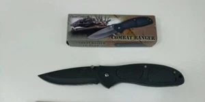 Lot of 5 Frost Cutlery Knife Combat Ranger 16-658B 5" Folding Pocket Knife Black - Picture 1 of 2