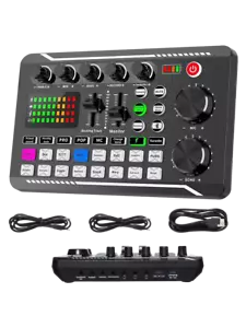 Live-Soundkarte Audioschnittstelle für Streaming mit DJ-Mixer und Voice Changer - Bild 1 von 9