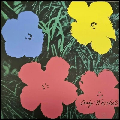 ANDY WARHOL * Flowers * lithograph * limited # xx/2400 CMOA signed - Bild 1 von 4