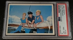 PSA 8 Elvis Presley 1962 Monty Pop And Film Stars #120 POP 1 Highest Rock Card - Picture 1 of 3