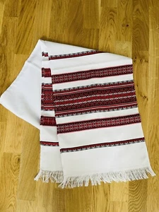 Ukrainian Table Runner Rushnyk Ukraine Traditional Ornament Embroidered Towel - Picture 1 of 5