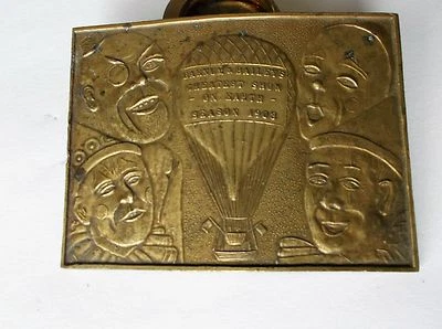 Large Vintage Brass Buckle Barnum & Bailey's Circus 1908 Show, Replica 0-37,  - Image 1 of 4