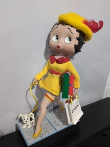 Betty Boop 1995 Shopping Spree 13" Danbury Mint Porcelain Doll - Damaged - Picture 1 of 10