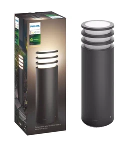 Philips Hue Lucca 40cm Außenleuchte Anthrazit 806lm App Bluetooth White warmweiß - Picture 1 of 1