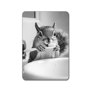 Cepilladora de dientes de ardilla - Lindos animales divertidos de baño - Imán - Imagen 1 de 2