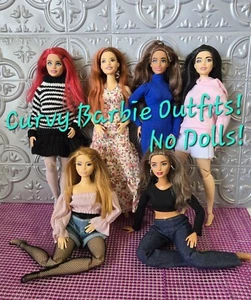Curvy Barbi Clothes 11.5 Fashion Doll Made to Move Hybrids~ NO DOLLS 12 pc - Picture 1 of 24