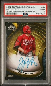Mini-Diamond Joey Votto 2022 Topps cromo negro PSA 9 como nuevo automático 39/50 rojos - Imagen 1 de 2
