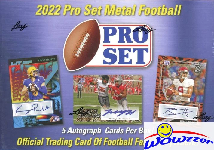 2022 Leaf PRO SET METAL Football Factory Sealed HOBBY Box-5 AUTOGRAPHS - Image 1 of 1