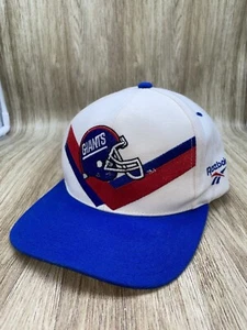 Vintage 90s New York Giants Reebok Pro Line Snapback Hat Adjustable Preowned - Picture 1 of 12