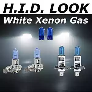 H3 H1 100w White Xenon HID Look High Low Fog Beam Headlight Bulb Pack - Picture 1 of 1