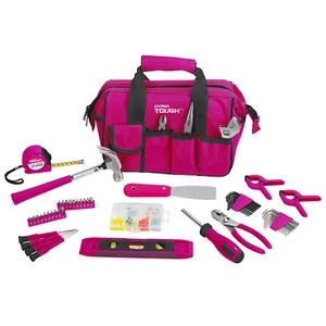 Hyper Tough 89-Piece Pink Household Tool Set - Picture 1 of 2
