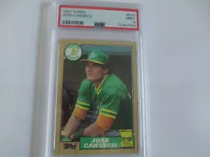 1987 TOPPS JOSE CANSECO ROOKIE CARD PSA 9 MINT - Picture 1 of 1