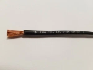 AUTOMOTIVE WIRE 10 AWG HIGH TEMP GXL 500 FT BLACK WITH LEGEND PRINT - Picture 1 of 1