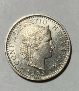 1993 Switzerland 20 Rappen - KM# 29a - Picture 1 of 4