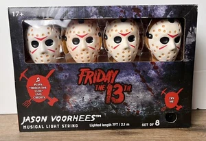 Jason Voorhees Friday The 13th LED String Lights w/Music - Picture 1 of 2