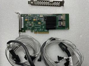 LSI 6Gbps SAS HBA LSI 9201-8i modo TI ZFS FreeNAS sin RAID + 2x 8087 cable 90 grados - Imagen 1 de 1