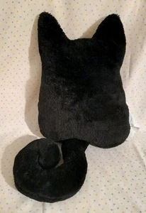 Cuscino Sagoma Gatto Nero Decorazione Halloween Peluche 14" - Foto 1 di 5