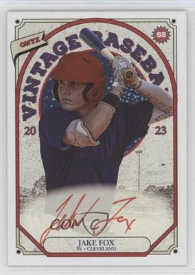 2023 Onyx Vintage Extended Auto Red Ink /25 Jake Fox #VAJF Auto - Image 1 of 2