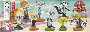 Set 8 Figure LOONEY TUNES BOBBLE HEADS Serie TOMY Gashapon ANCHE PER TORTA - Picture 1 of 1