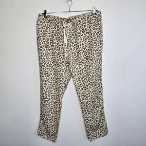 CAPTURE Size 18 Animal Print Linen Blend Pants As New - Picture 1 of 8