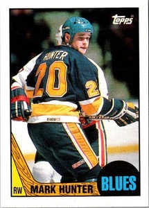 1987 O-Pee-Chee Mark Hunter #50 St. Louis Blues Hockey Card - Picture 1 of 2