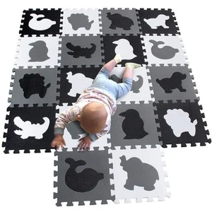 ® 18 Pieces Puzzle Play Mats, Soft Baby Play Mat, Kids Interlocking Foam Floo... - Picture 1 of 8