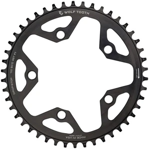 Wolf Tooth 44T Alloy Chainring 110 BCD Drop-Stop for Gravel, CX & Road Bikes - Picture 1 of 2