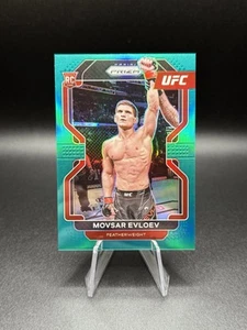 2022 Panini Prizm UFC - Teal Prizm #130 MOVSAR EVLOEV (RC) /49 (19-0) Read - Picture 1 of 4