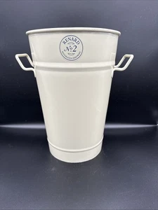 Restaurationsbeschläge Renard elfenbeinfarben französischer Blumeneimer Metall 12”Tx 9”W Regenschirm - Bild 1 von 9