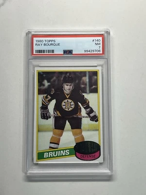 1980-81 Topps - Ray Bourque #140 Rookie Card PSA 7 - Image 1 of 3