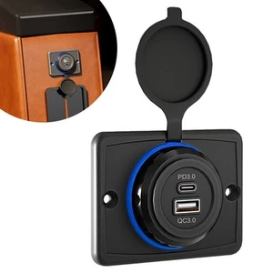Chargeur Voiture Pratique à Utiliser ABS Noir Prise de Puissance Remplacement U - Photo 1 sur 12