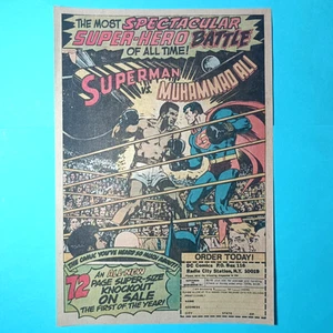Superman vs Muhammad Ali Comic Buch Druck Anzeige 1977 DC Treasury Edition Neal Adams - Bild 1 von 2