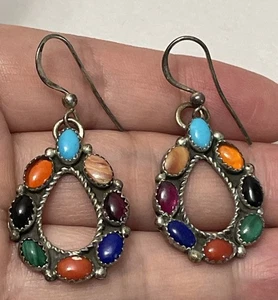 925 Stone Earring - Picture 1 of 7