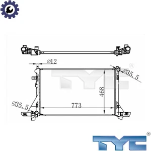 RADIATOR ENGINE COOLING 728-0064 FOR RENAULT MASTER/III/Van/Platform/Chassis - Picture 1 of 8